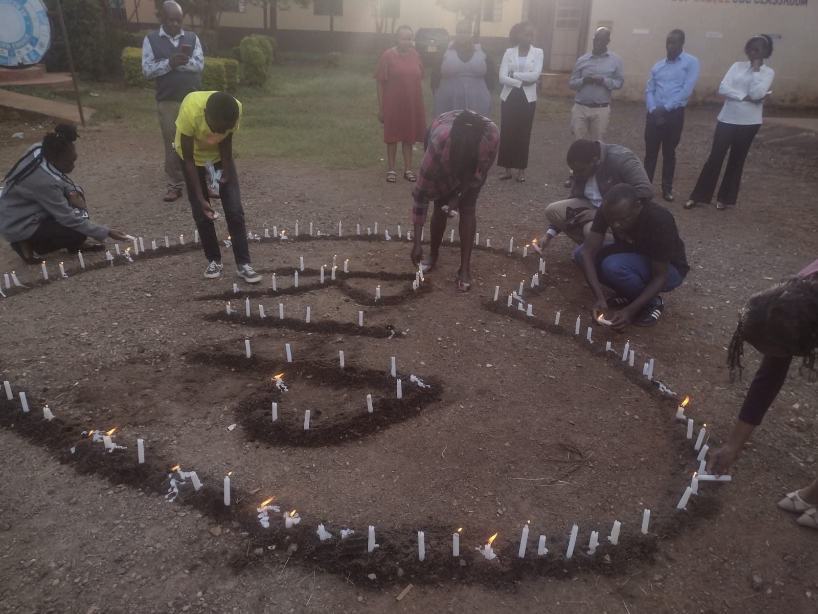 Candle lighting ceremony at HGM Ting'ang'a