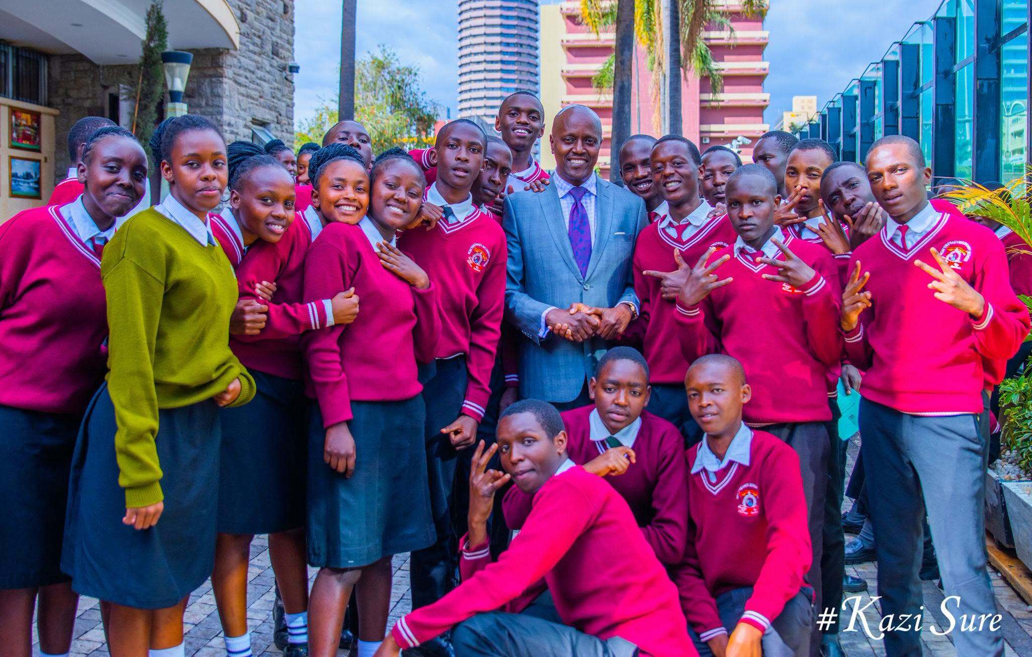 HGM Ting'ang'a students at Parliament Buildings